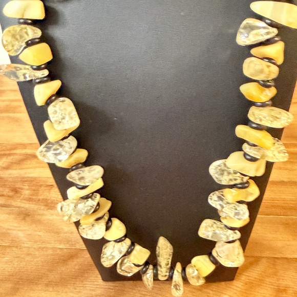 Artisan Jewelry - 🐝 🐝 Bumblebee Necklace Citrine, Black Onyx, Yellow Calcite